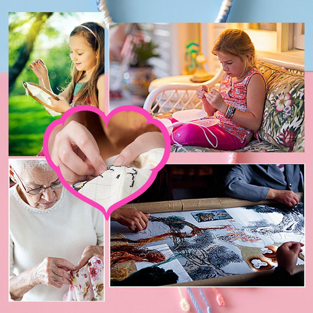 Embroidery Floss Rainbow Color 50 Skeins Per Pack Cross Stitch Threads Embroidery Thread Friendship Bracelets Floss Crafts Floss