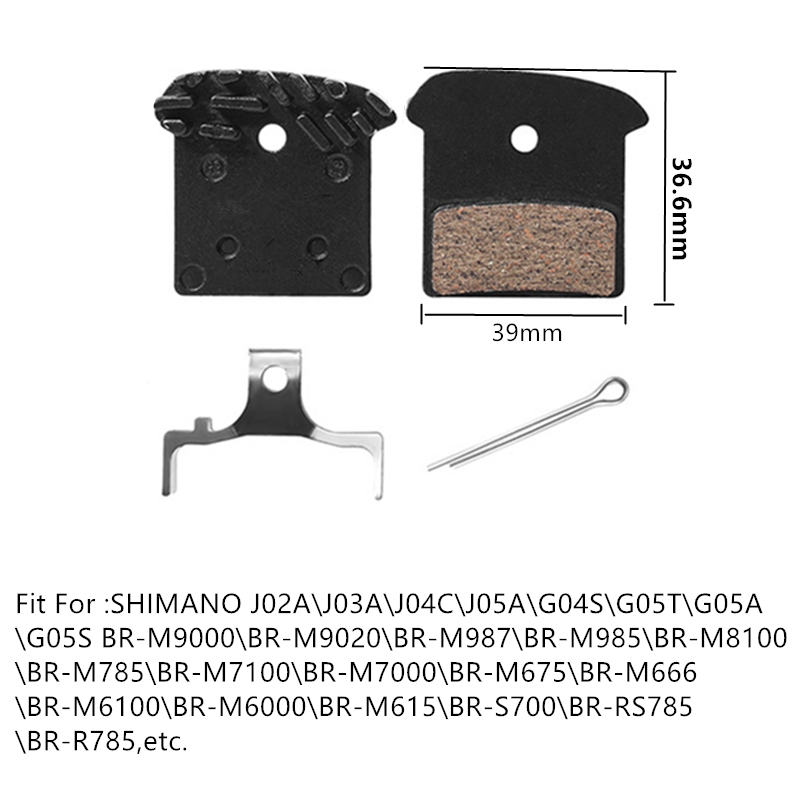 Fahrrad Keramik Scheibenbremsbeläge Kühlrippen Eis Technik Für Shimano XT SLX Deore DURA As ULTEGRA TIAGRA MTB Straße Hydraulische Bremse