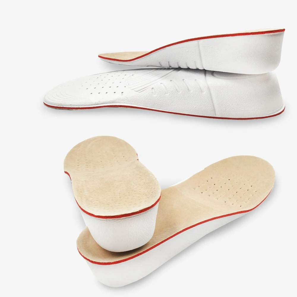 1 paar Höhe Erhöhen Einlegesohle Männer Frau Komfort Orthopädische Schuhe Einlegesohlen Echtes Leder Nicht-Slip Schuh Pads Arch Support einsätze