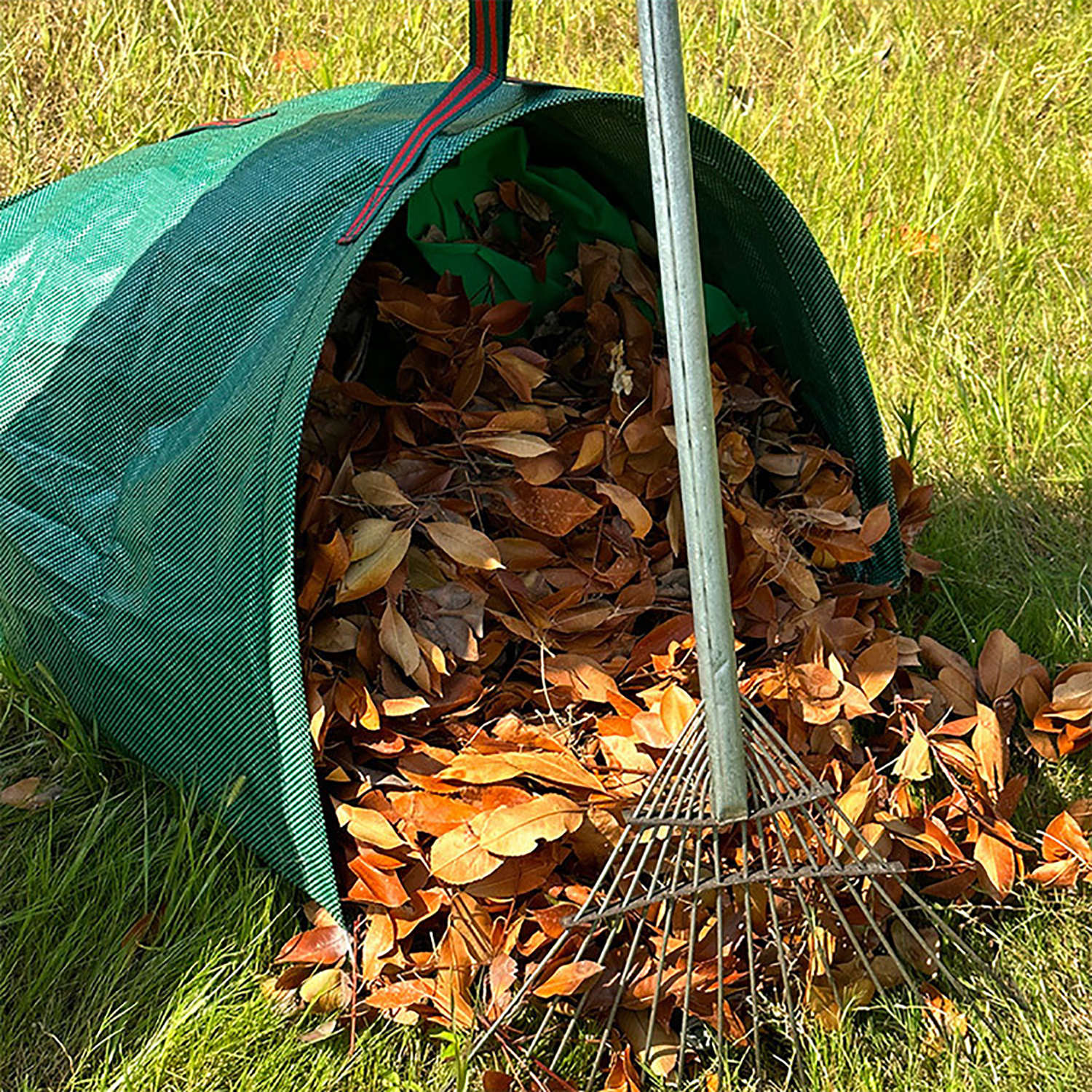 Sac de collecte de feuilles de jardin 150L/200L/270L, avec poignées, sac poubelle de feuilles de pelouse de Patio, sac poubelle de Camping, rangement de vêtements sales