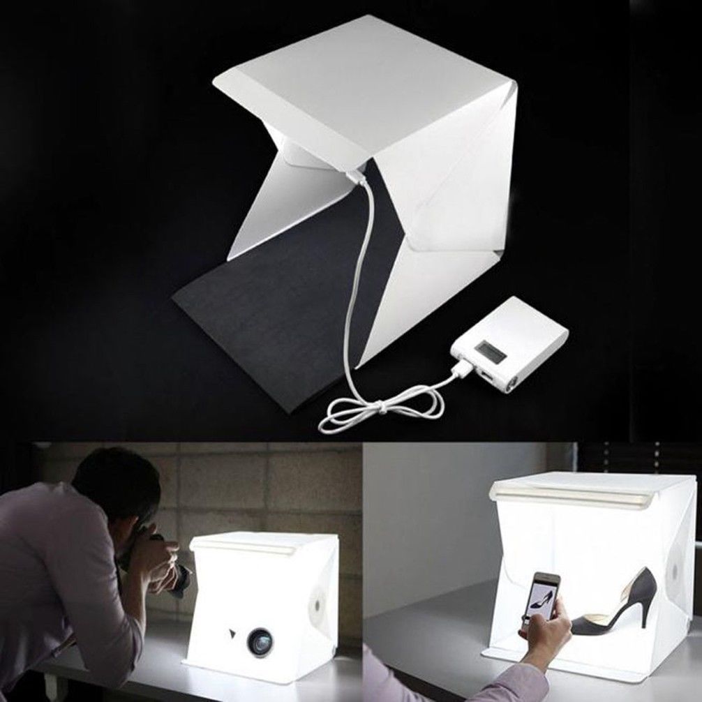 Portable Light Room Photo Studio 9" Photography Backdrop Mini Cube Box Tent Kit Useful