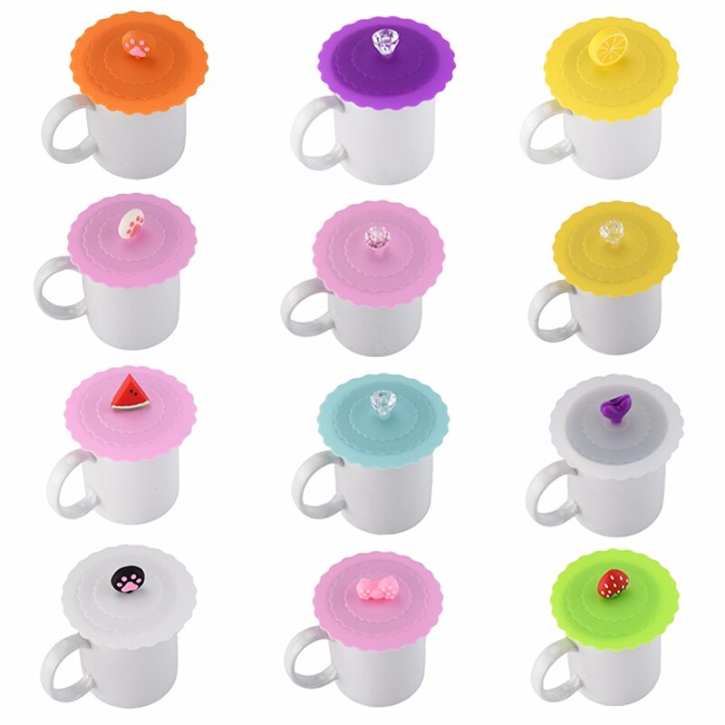 Couvercle de tasse en Silicone | En dentelle à motif de tasse, couvercle de bouteille, accessoires de cuisine pour le bureau à domicile, couvercles de tasses portables, perle offre spéciale 1 pièce