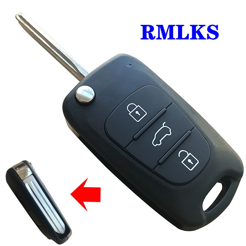 Carcasa de llave remota para Hyundai I20, I30, IX35, I35, Accent, Kia, Picanto, Sportage, K5, 3 botones, funda plegable para llave remota, novedad
