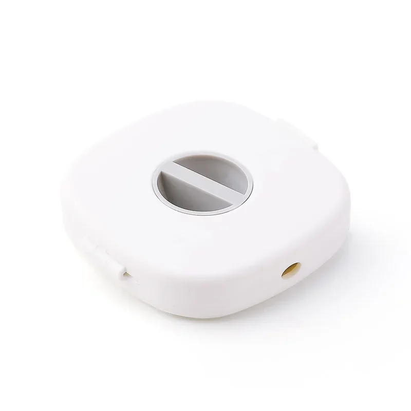 1PC Cable Organizer Rotating Cable Winder Box Plastic Portable Wire Storage Case Phone Holder Mouse Wire Earphone Cord Storage: WHITE