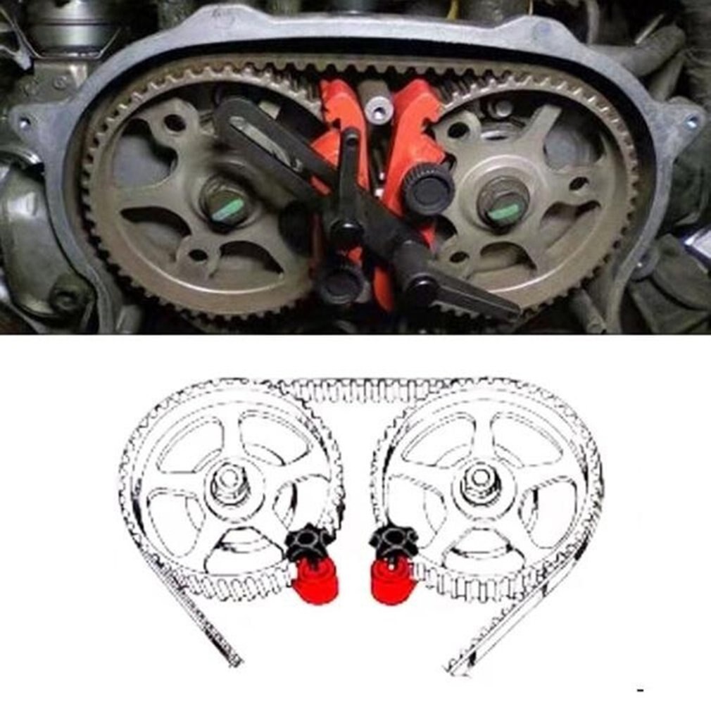 Cam Timing Locking Tool Set Universal 5Pcs Cam Camshaft Lock Holder Car Engine Cam Timing Locking Tool Set