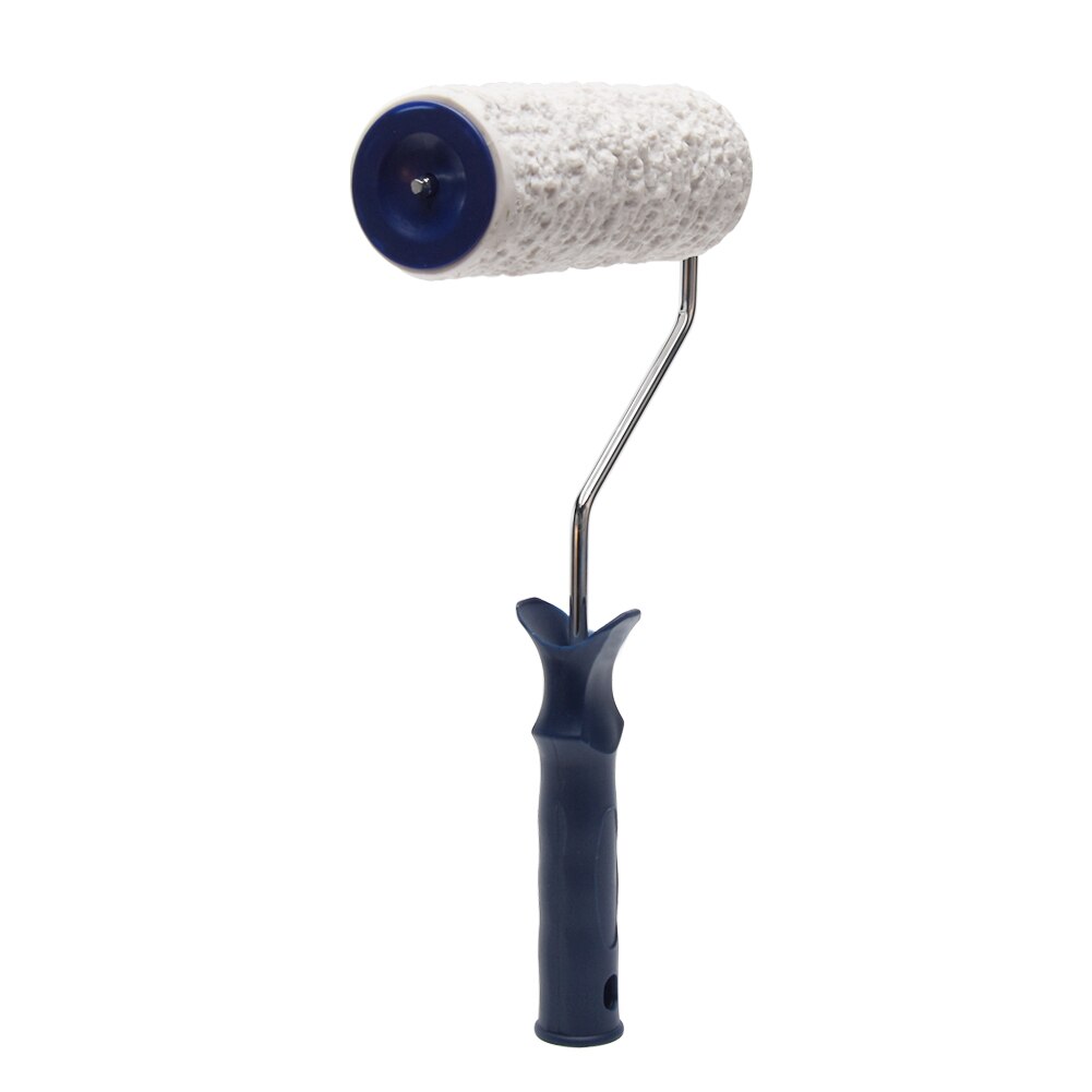 8inch Patterned Paint Roller Graining Knurling Embossing Tool Wall Texture Accessories Portable With Handle Manual