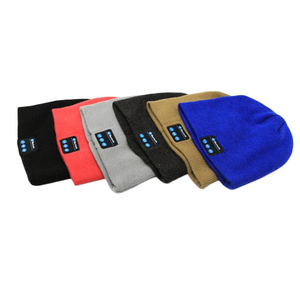 Fone de ouvido bluetooth música chapéu inverno sem fio fone de ouvido com microfone esporte chapéu para xiaomi telefone portátil