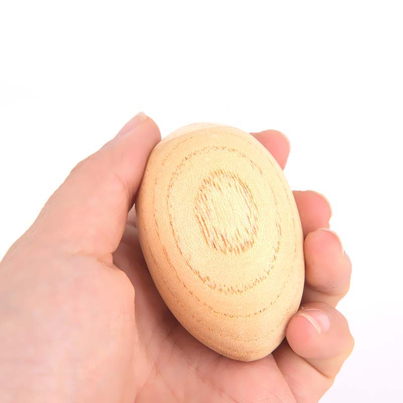 2 uds. Agitadores de huevos de madera instrumentos musicales de percusión SONAJA rítmica para bebés y niños