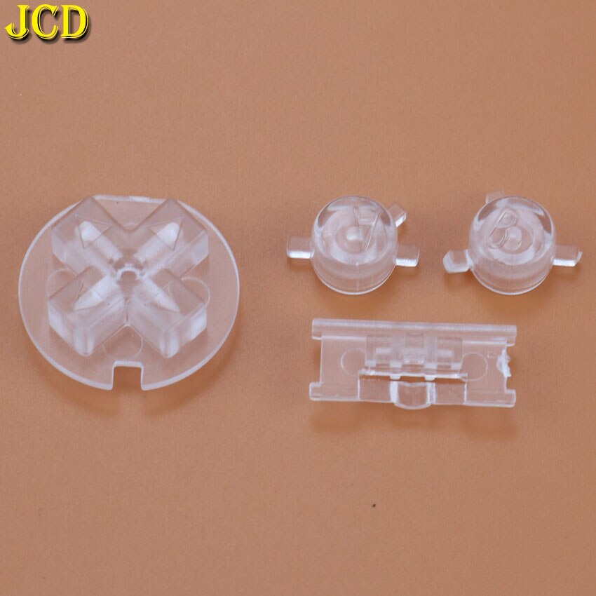 JCD 1 Set Plastic Power ON OFF Buttons Keypads for Gameboy Color GBC Colorful Buttons Set for GBC D Pads A B Buttons Replacement