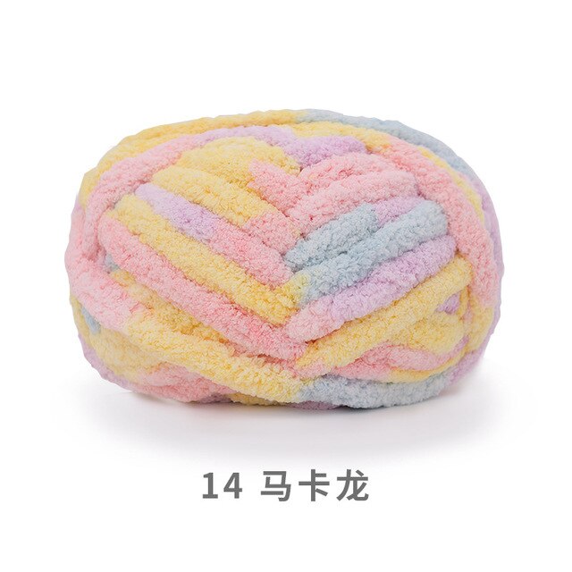 226g/Ball Super Dicke Wolle klobig Garn Filz Wolle umherziehen Garn Hand-gestrickte Kappe Decke Kissen Haustier Nest Häkeln Garn: 14