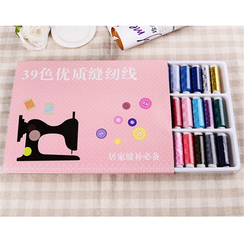 Polyester Mixed Colors All Purpose Sewing Threads Cones Set Sew thread for Hand Machines 39 Spools /set GI872488