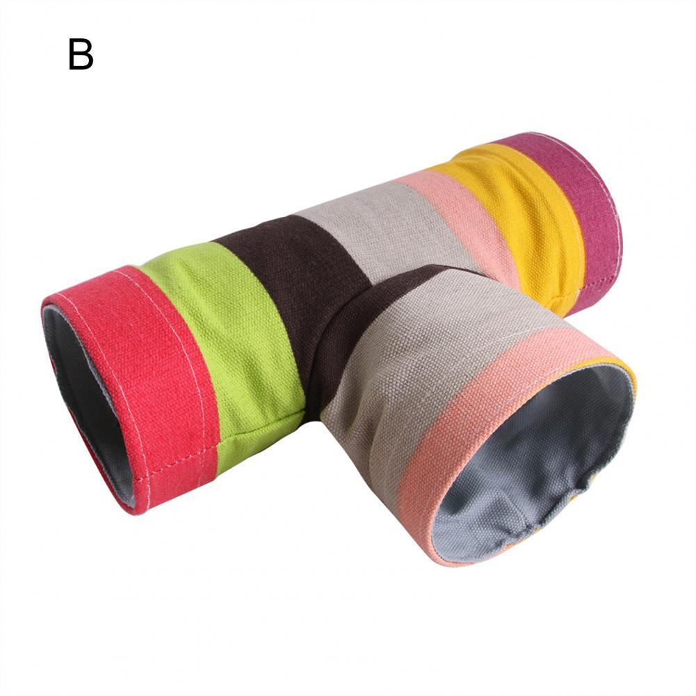 Pet Toy 2/3/4 Holes Lightweight Hamster Cage Portable Hamster Cage Practical 2/3/4 Holes Pet Tunnel: B