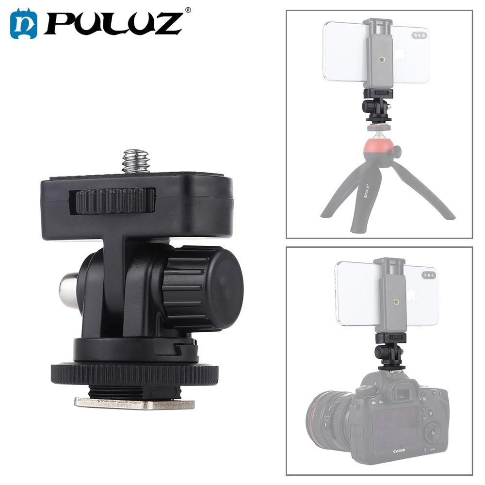 PULUZ 1/4 inch Schroefdraad Koude Shoe Statief Adapter voor smartphone/DSLR Camera 'S