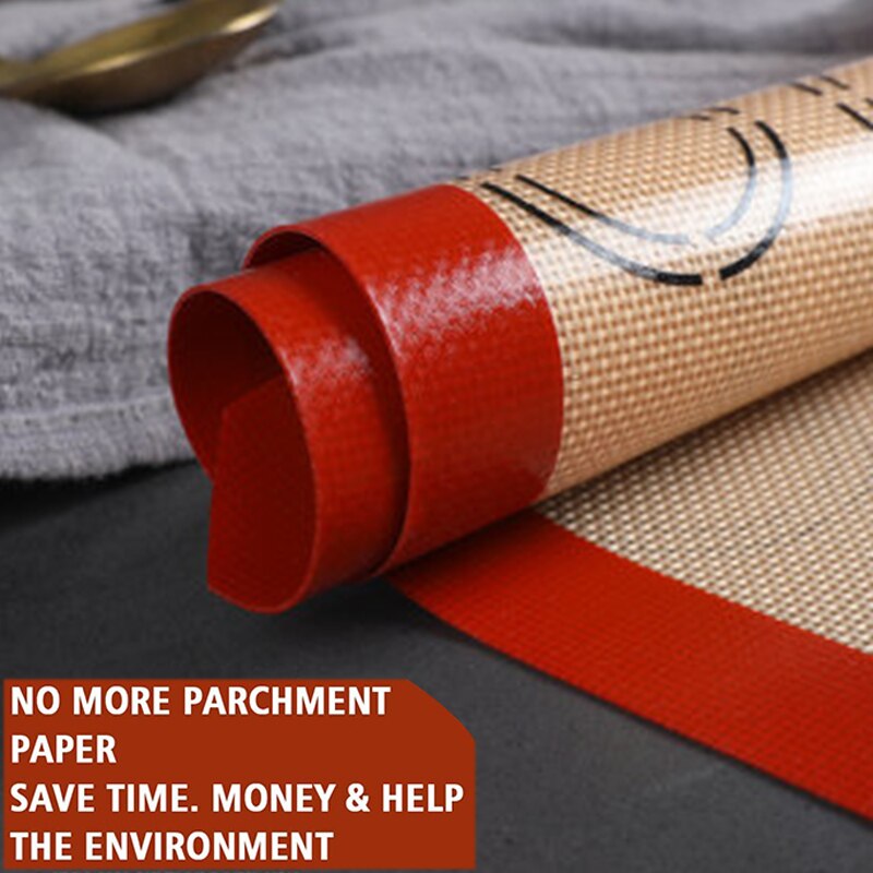 Herbruikbare Siliconen Bakken Mat Vel Voor Oven Hittebestendige Macaron/Gebak/Cookie Making Pad Vel Anti-aanbak Rolling Deeg matten