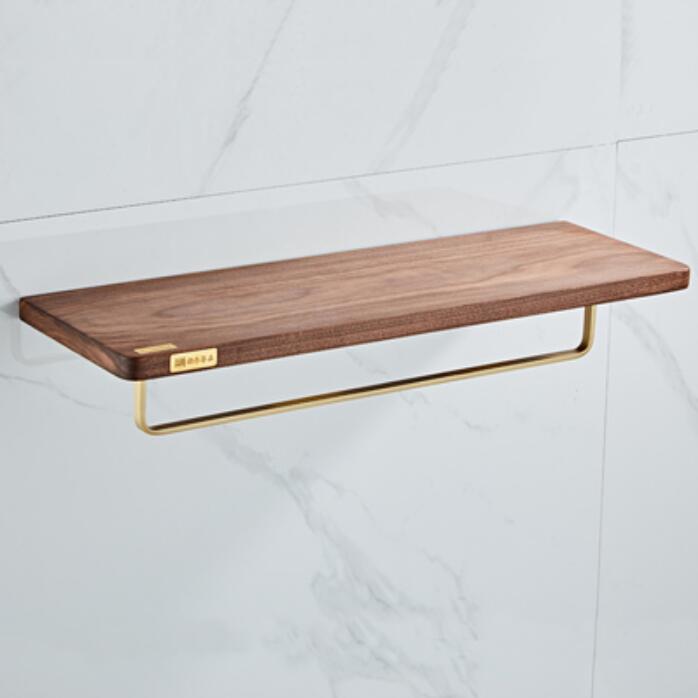 Juego de accesorios de baño, toallero, soporte de papel, barra de toalla, estante de esquina, soporte para escobilla de baño, Set de accesorios de baño dorado cepillado