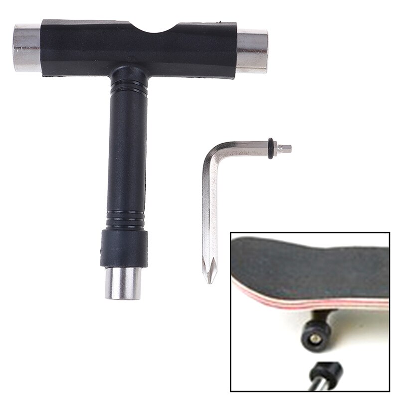 2 pieces/set of multifunctional skateboard and roller skating T tool all-in-one spanner high repair tool