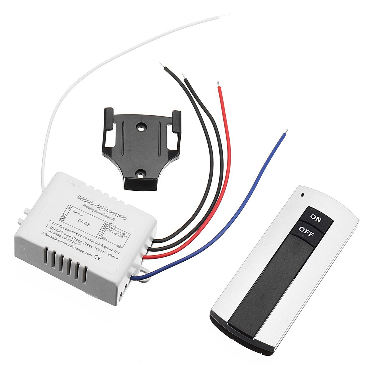 1 Way ON/OFF Lamp Light Digital Switch Dual Button Wireless Remote Control 240V Best Price: AC180 to 240V