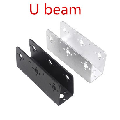 Servo Bracket For Standard Servo Steering Bearing Bracket To DIY Humanoid Robot Arm Robotic Part Accessory Platfrom U Beam L Toy: Large U bracket