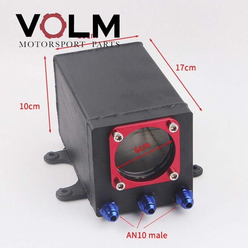 auto 60mm single port external 044 fuel pump tank racing Billet aluminium fitting: an10 male