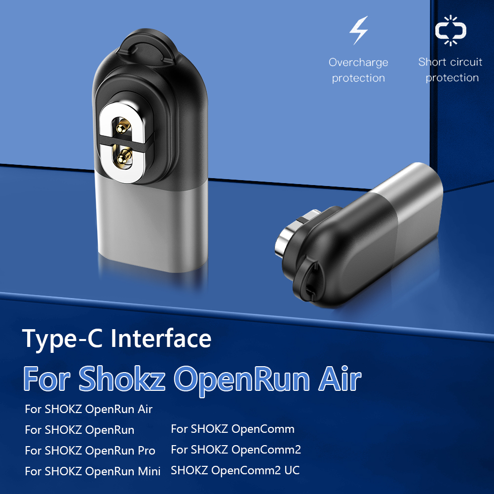 Magnetische Oplader Type C Oplaadadapter Usb C Adapter Oplader Converter Voor Aftershokz Shokz Openrun Lucht/Openrun Pro/Mini