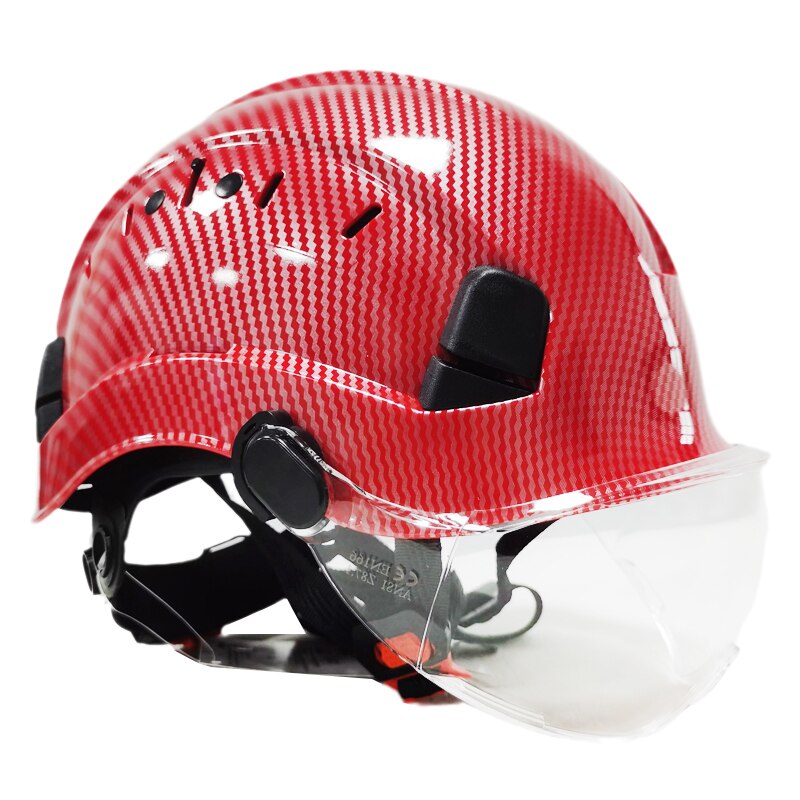 Safety Helmet With Goggles Men&#39;s Construction Hard Hat ABS Protective Helmets Work Cap For Working Climbing Riding