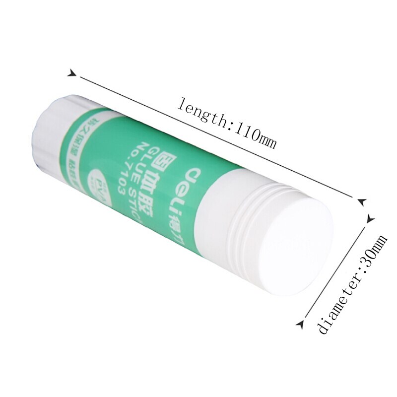 Deli, papelería escolar y de oficina, viscosidad, buen deslizamiento, secado, adhesivo de papel Deli 9G, pegamento sólido PVA para suministros de cola escolar