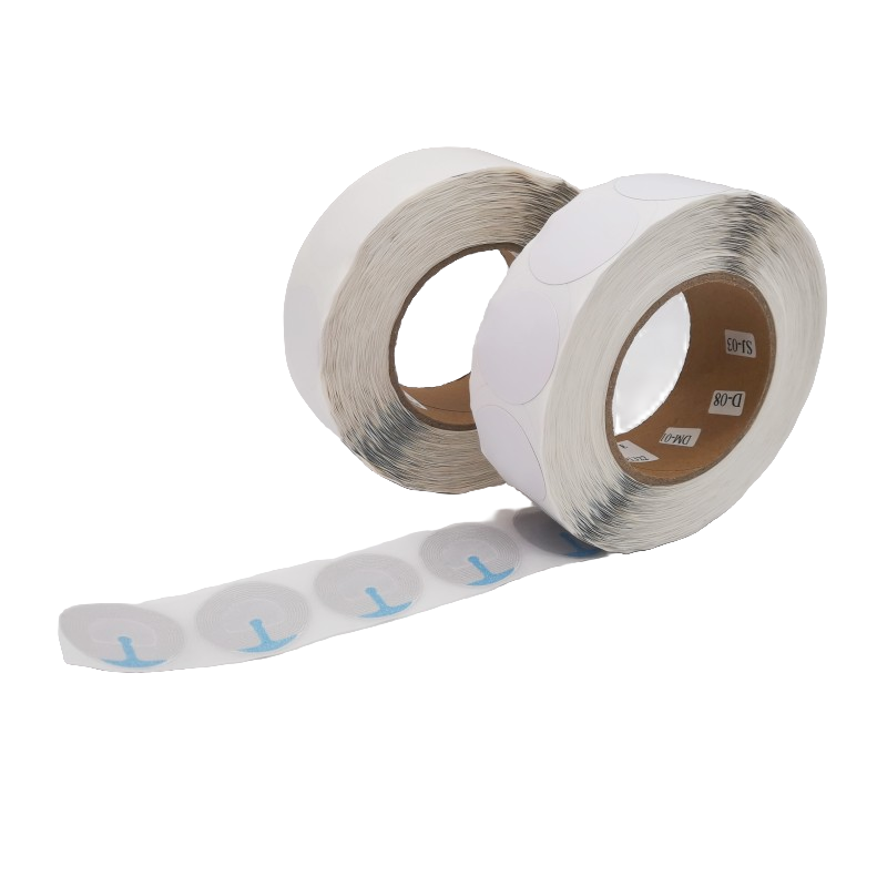1000 stuks/rol 40mm stuks rf-alarmstickers ronde antidiefstalstickers zelfklevende beveiligingsstickers voor winkels