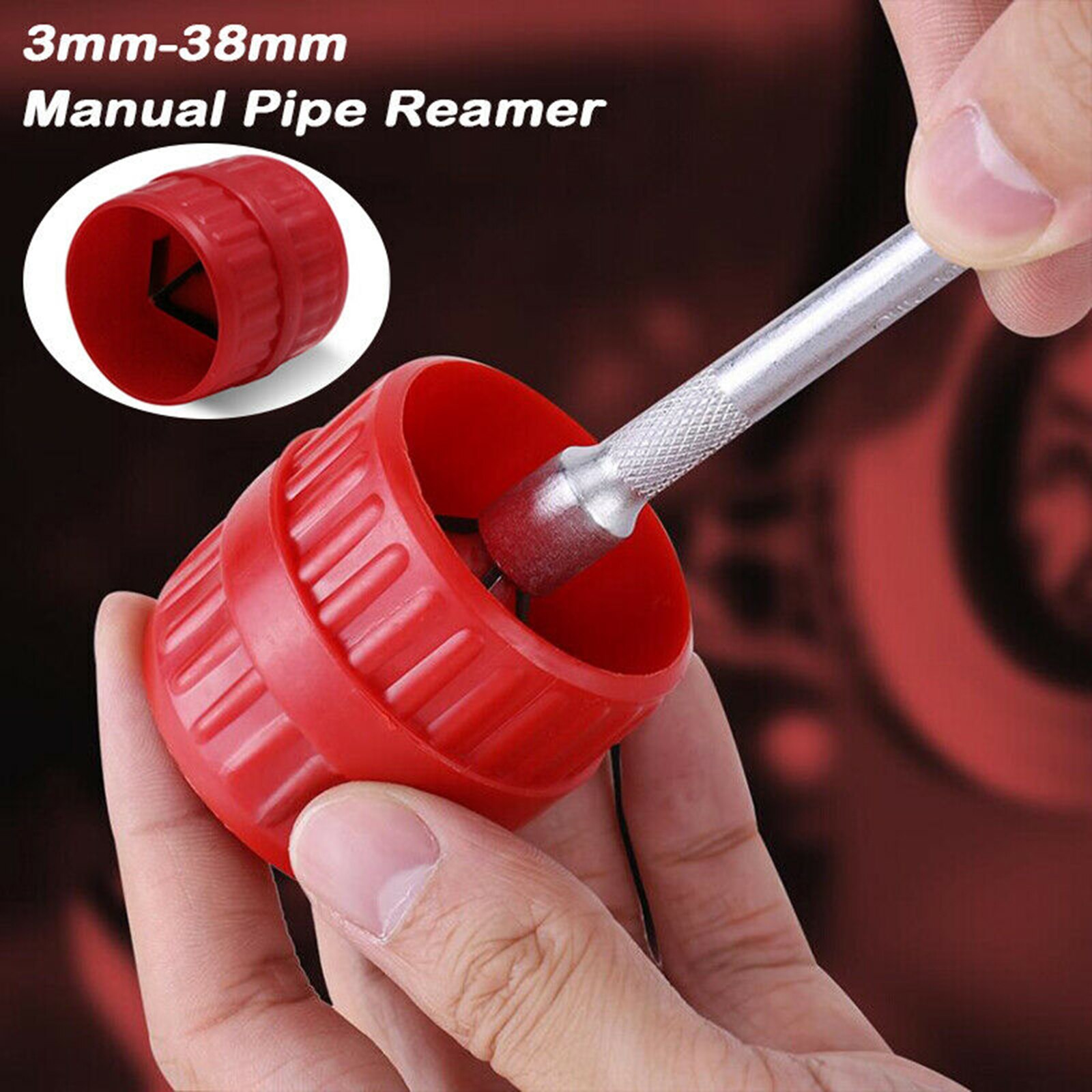 5-38mm Manual Pipe Reamer Inside Outside PVC Copper Metal Tube Deburring Tool JA55