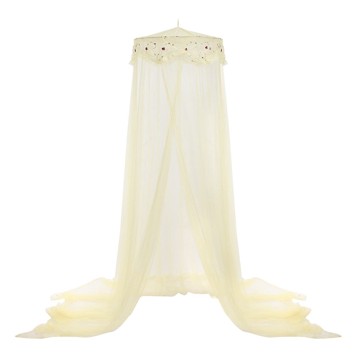 Canopy Mosquito Net For Double Bed Mosquito Repellent Tent Insect Reject Canopy Bed Curtain Bed Tent: yellow