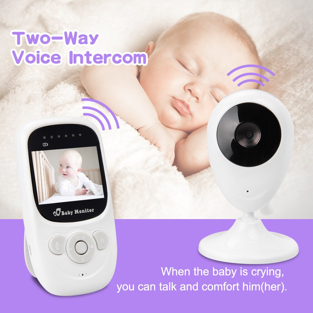 IMPORX 2.4 inch Draadloze Video Kleur Babyfoon Hoge Resolutie Baby Nanny Bewakingscamera Nachtzicht Temperatuur Monitoring
