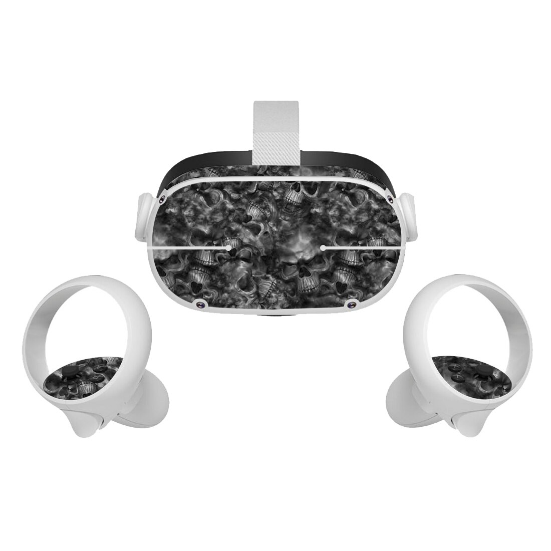 1set Cartoon Skin Decals for Oculus Quest 2 VR Glasses stickers PVC vr Headset Sticker For Oculus- Quest2 controller Accessories