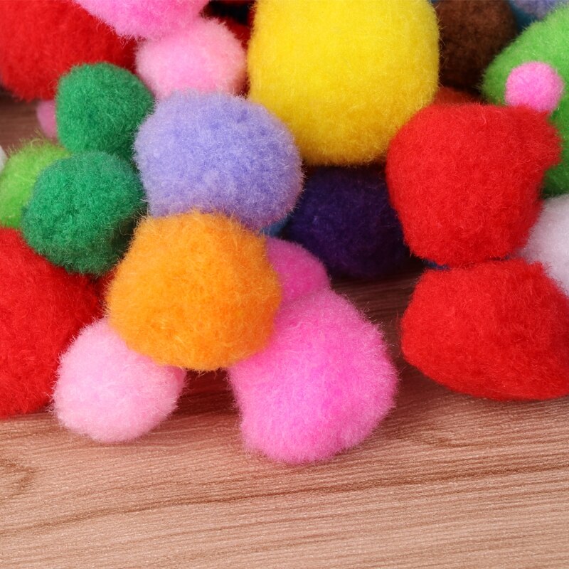200 pièces Couleurs Assorties Artisanat Pompons Créative Faisant Hobby Fournir OUTILS DE BRICOLAGE M89A