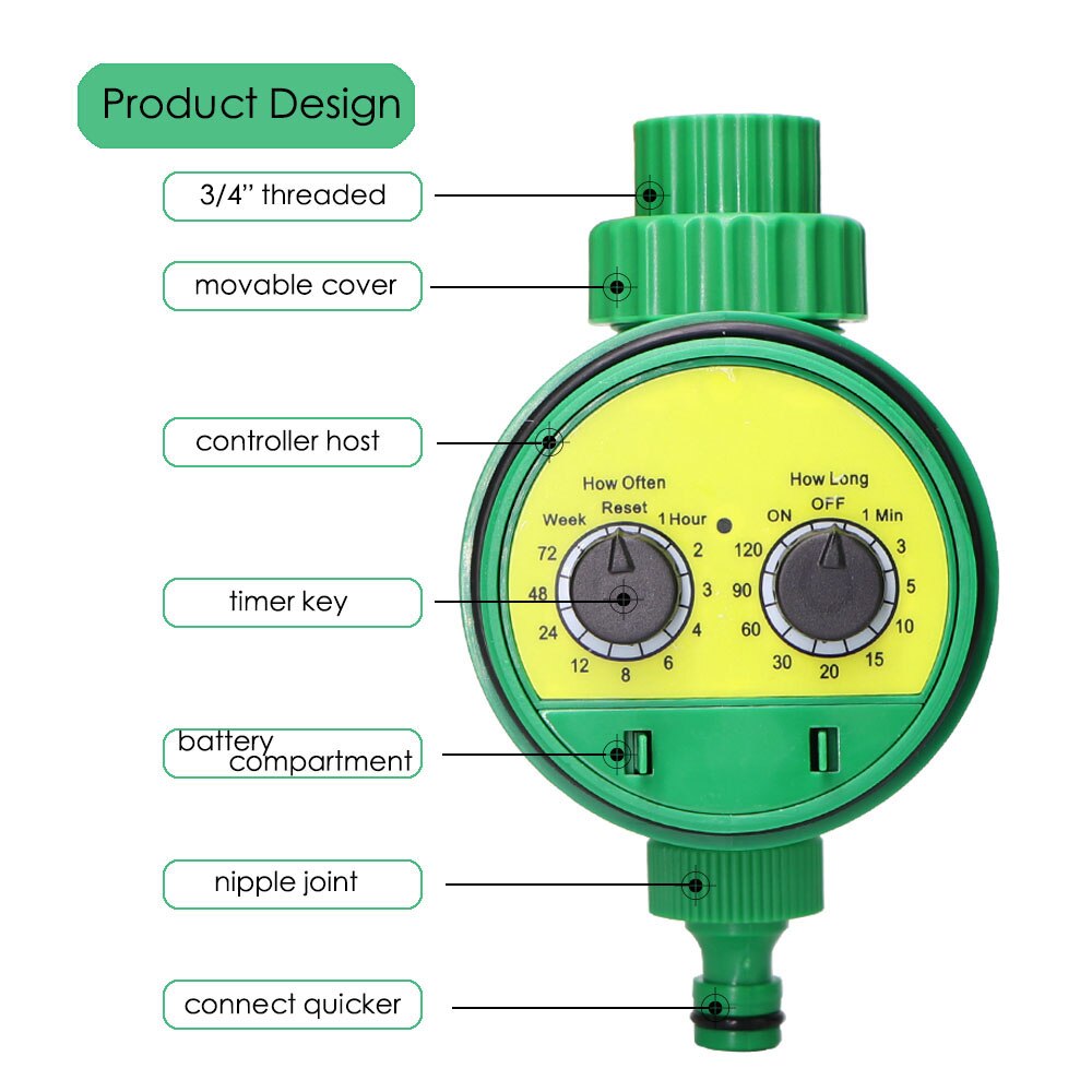 Garden Watering Timer Irrigation Controller Mechanical Automatic Sprinkler Programmable Valve Outdoor Hose Drip Sprinkler Tools