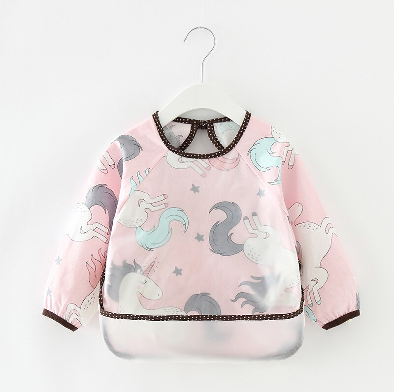 niemowlę Fartuch Bandana Bebes śliniaczki niemowlę śliniaczki wodoodporny dziecko jedzenie odzież dzieci's długo rękawy karmienie bluza śliniaczek