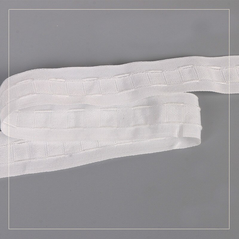 Curtain Cloth Tape Pull Pleated Tape White Ribbon Small Tape DIY Sew Curtain Accessories 40m/lot