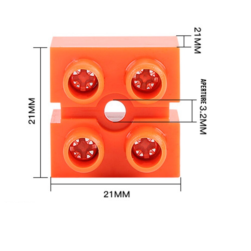 20 Pcs/Set 600V 36A 2P Dual Row Electric Terminal Blocks Wire Connector Bar Cable Connecting Terminal Block Home Tool Parts