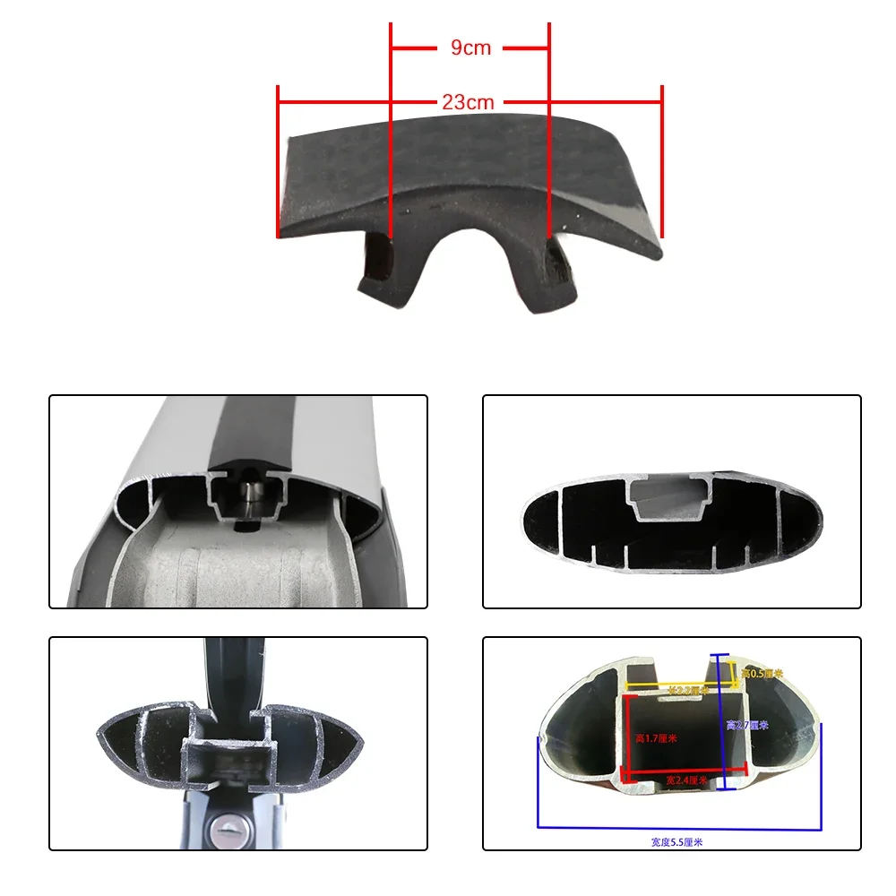 Dakdrager Rubber Afdichting Strip Voorkomen Stof Verminderen Windweerstand En Lawaai Uitstekende Prestaties Universele Thule Top Stang
