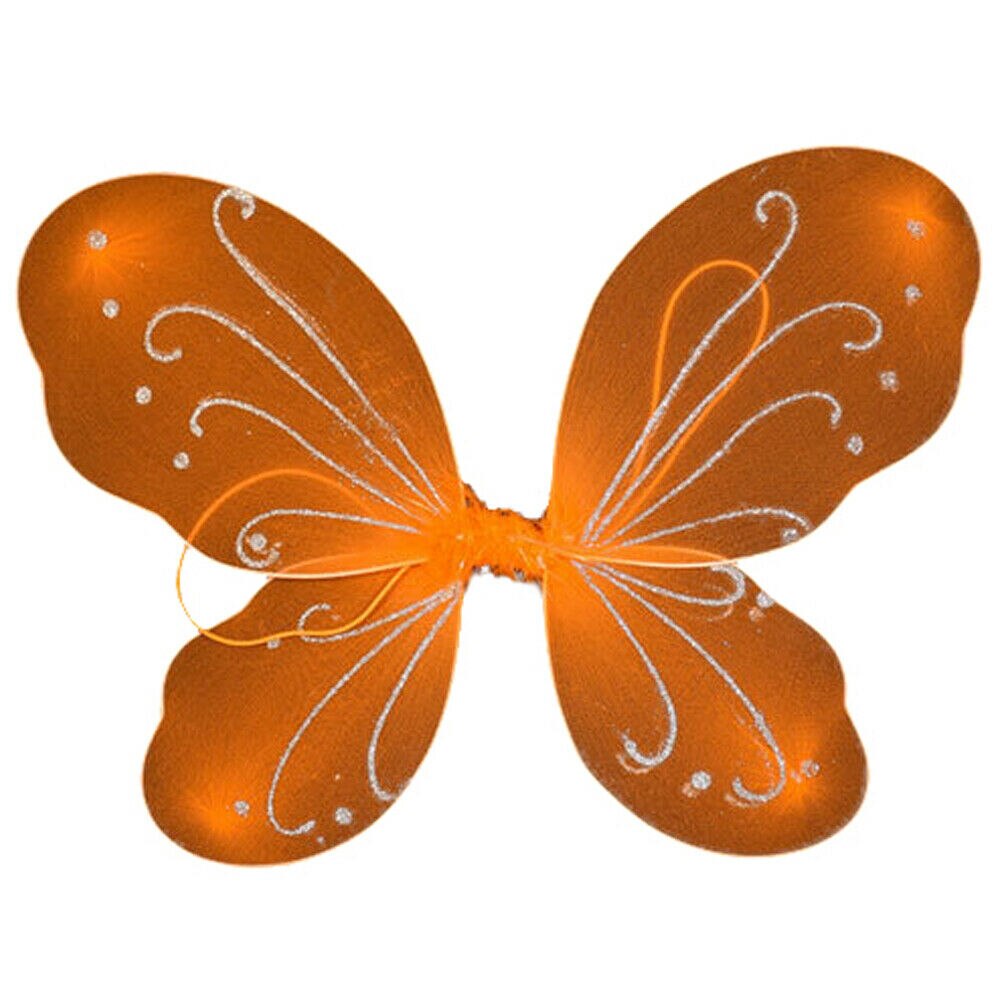Volwassen Kid Fairy Vleugels Fancy Dress Party Kostuum Dressing Up Party Prop Diy Decoratie 35Cm X 42Cm: Oranje