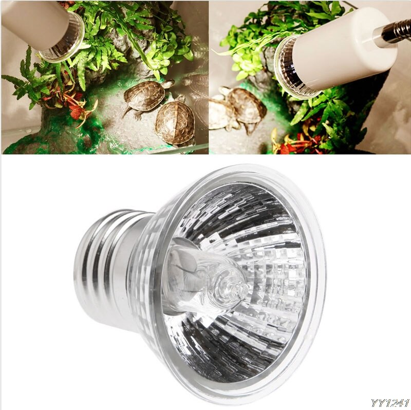 Uva Uvb Reptile Tortoise Heating Lamp Full Spectrum Sunlamps Basking Pet 25W/50W/75W