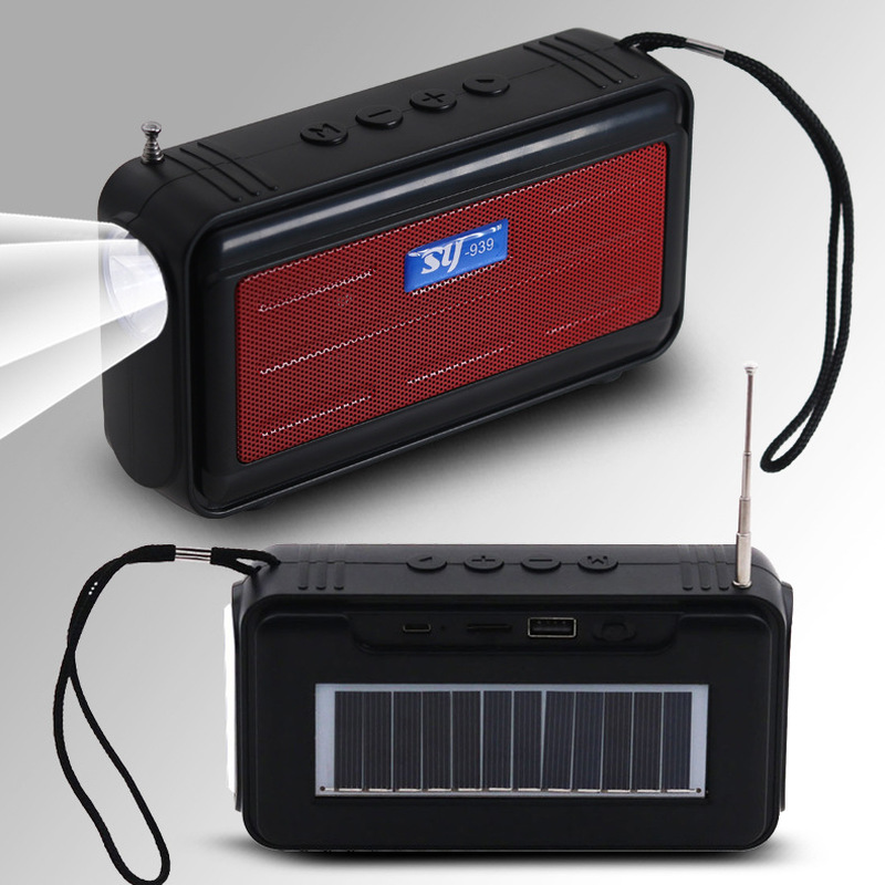 Sy -939 launch tragbarer solar-musikplayer-lautsprecher, multifunktionaler kabelloser bluetooth-lautsprecher