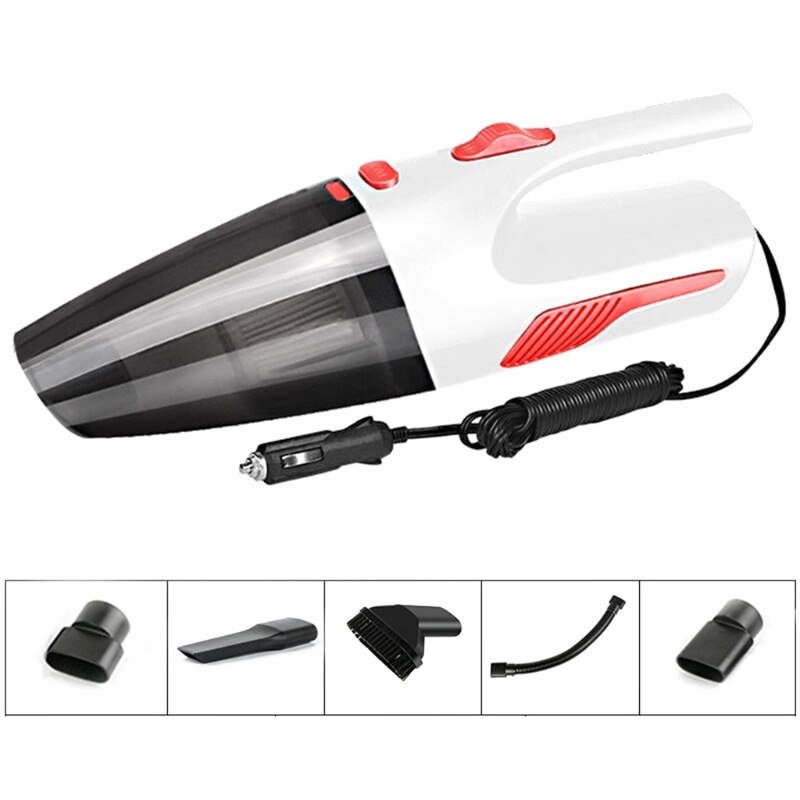 Portable 12V 120W Power Car Vacuum Cleaner Wet Dry Dual Use Handheld Auto Duster