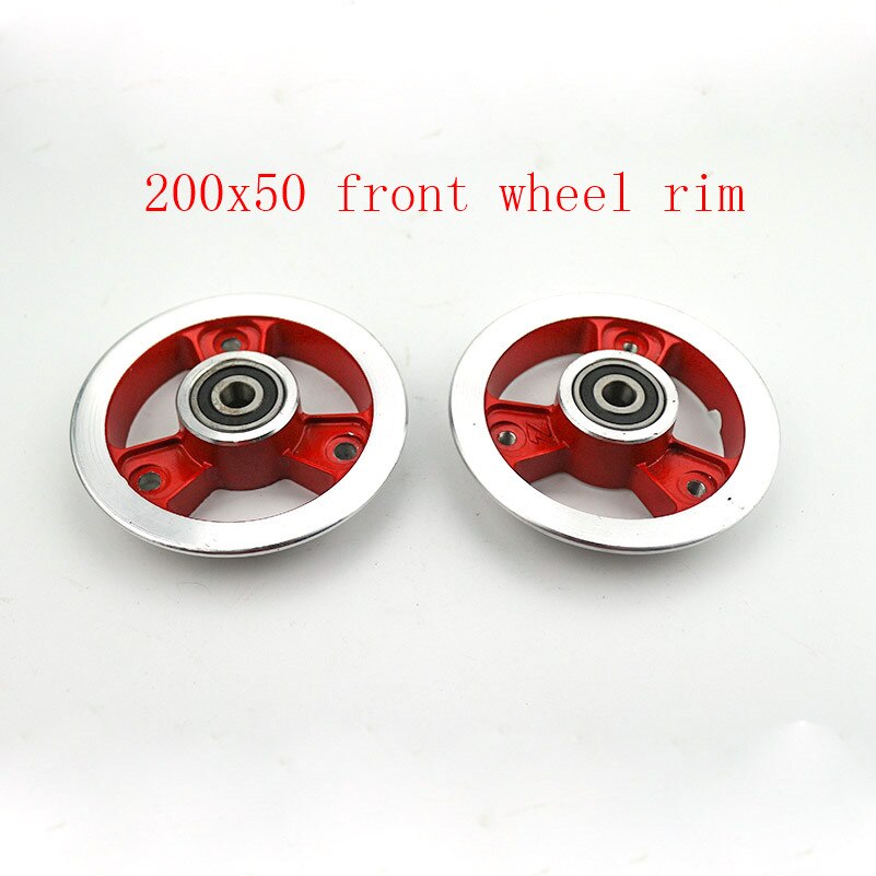 Good 200x50 rim Front or rear Wheel Rim Aluminium Wheel Hub fit Scooter with Wheel Axle Scooter Parts 200*50: front wheel hub
