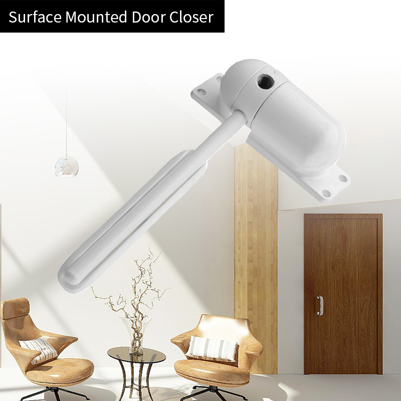 Mini Spring Automatic Door Closers Adjustable Rod Surface Mounted Spring Closing Door Closer Fire Rated Door Stop