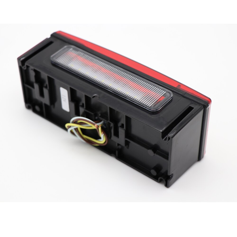 2pcs 12V LED Rectangular Trailer Tail Light Stop Running Lights With Steel Hardware Kit for Boat Truck Marine Towing vechiles