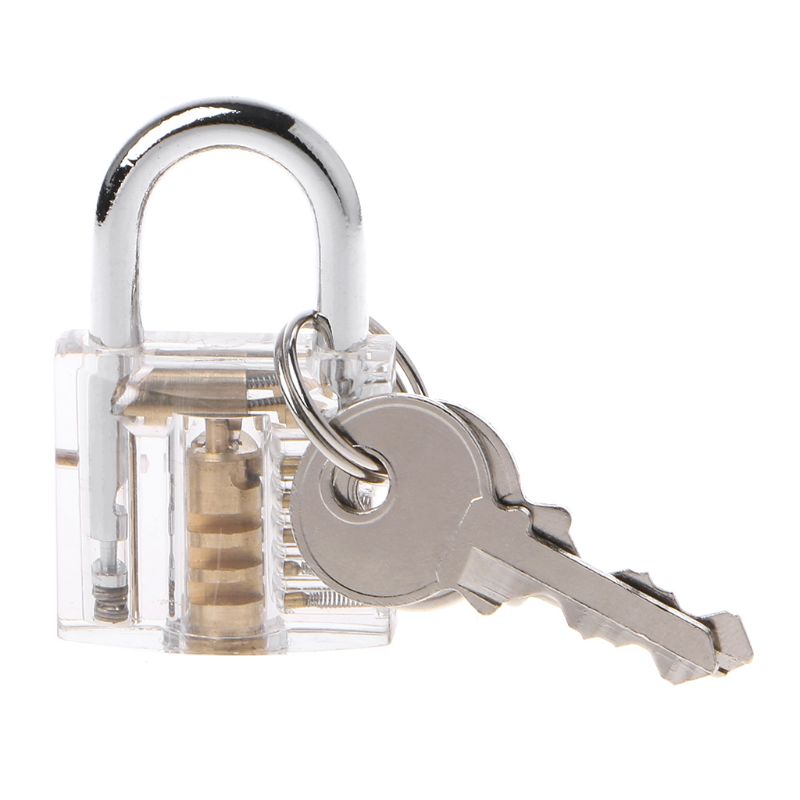 50mm/2&quot; Transparent Cutaway Locks Inside View Practice Padlock Visible View Lock Training Skill Locks Keyed Padlock Locksmith