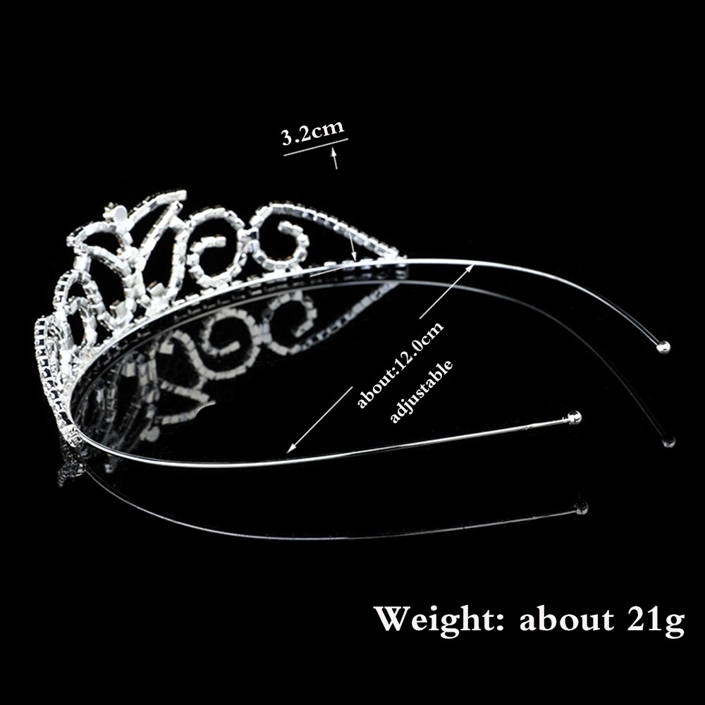 Bridal Princess Tiaras and Crowns Headband Bridal Wedding Tiaras Accessories silver color Crown Tiara Bride Hair Jewelry