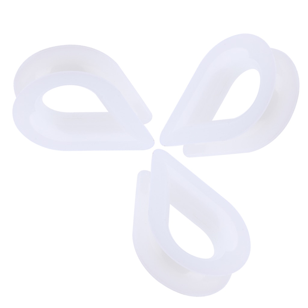 6 Pieces 10mm Nylon Wire Cable Thimble Strap For Natural Rope Steel Rope Forestry Rope