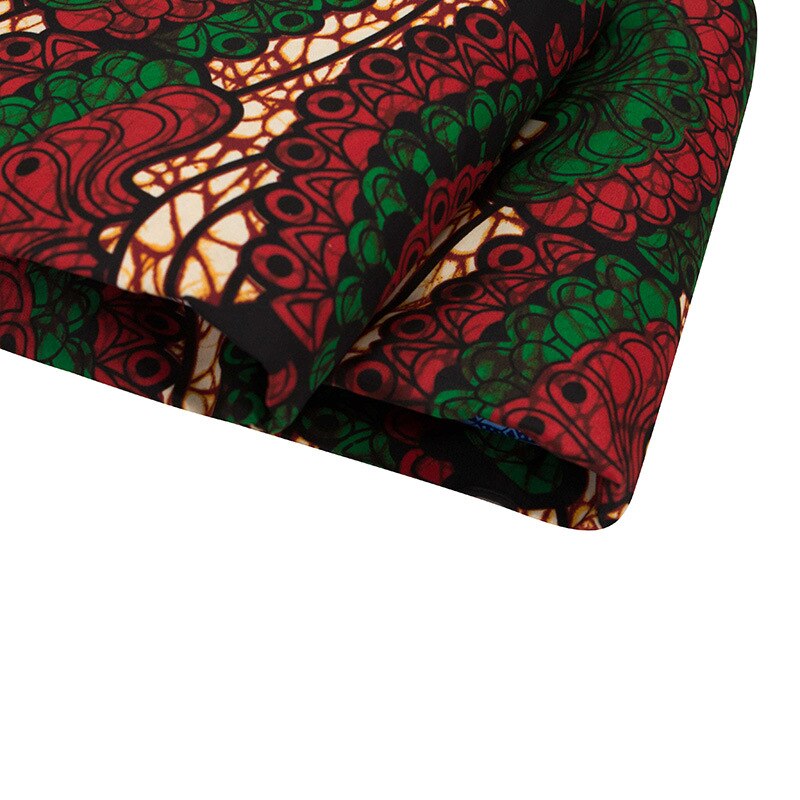 Vintage stil trykt afrikansk ankara voks stof polyester afrikansk ankara voks stof print til fest 6 yards