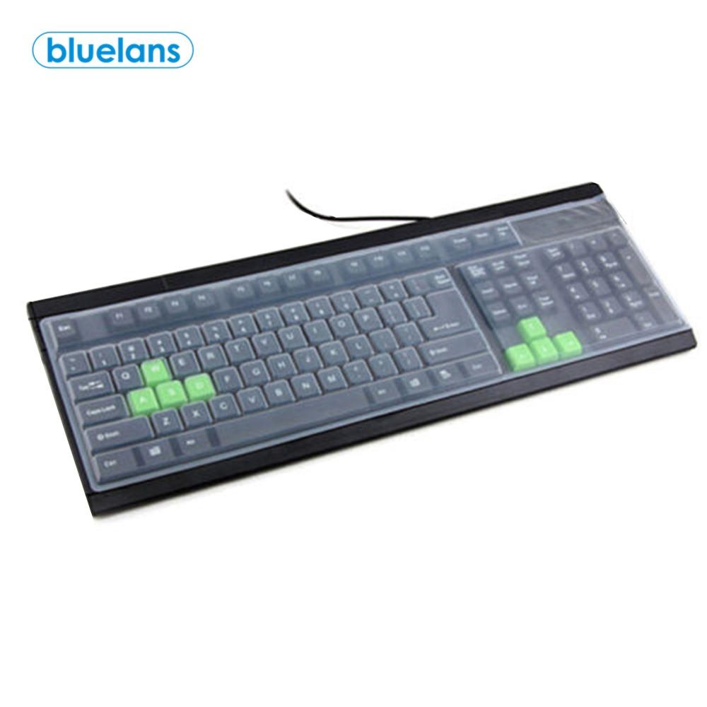 Universal Silicone Keyboard Cover Sticker Desktop Computer 108 Keys Keyboard Covers Cases Skin Protector Film Cover For Notebook
