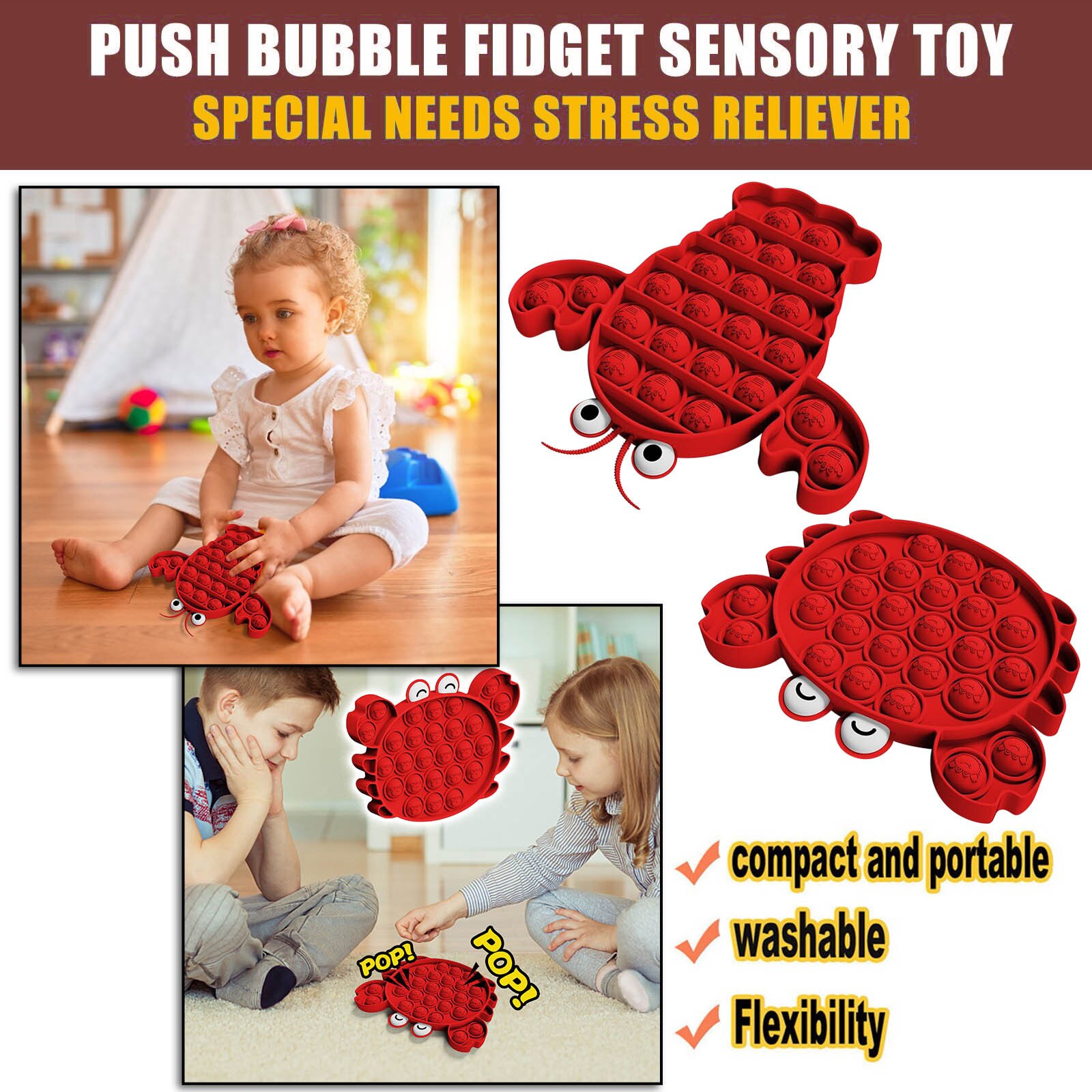 Tangle Junior Textured - Sensorisch Speelgoed voor Concentratie en Stressverlichting